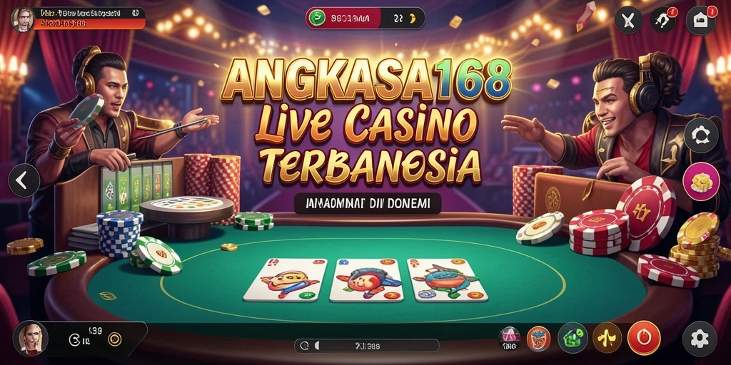Tampilan gameplay Live Casino yang mendebarkan dan interaktif.