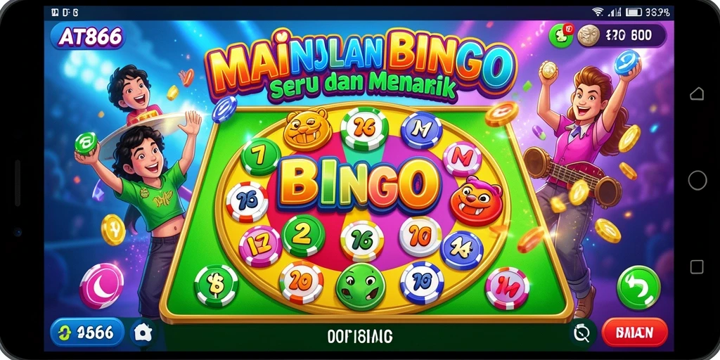 Tampilan seru gameplay Bingo di AT866.