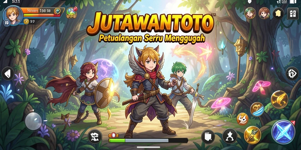 Screenshot gameplay JUTAWANTOTO menampilkan karakter Anime yang memukau.