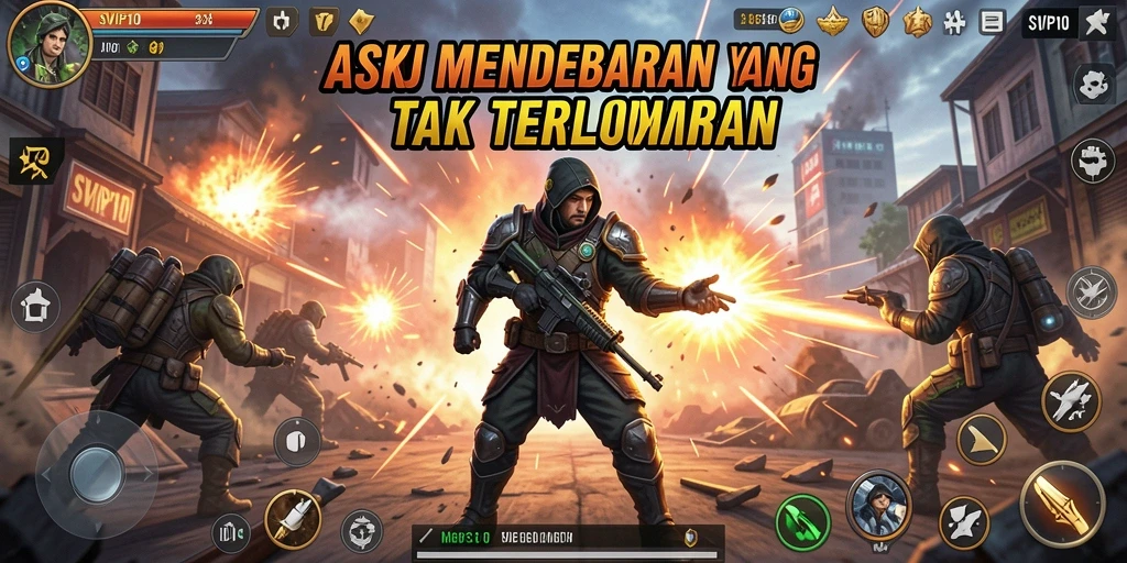 Gameplay seru dengan aksi mendebarkan dalam SVIP10.