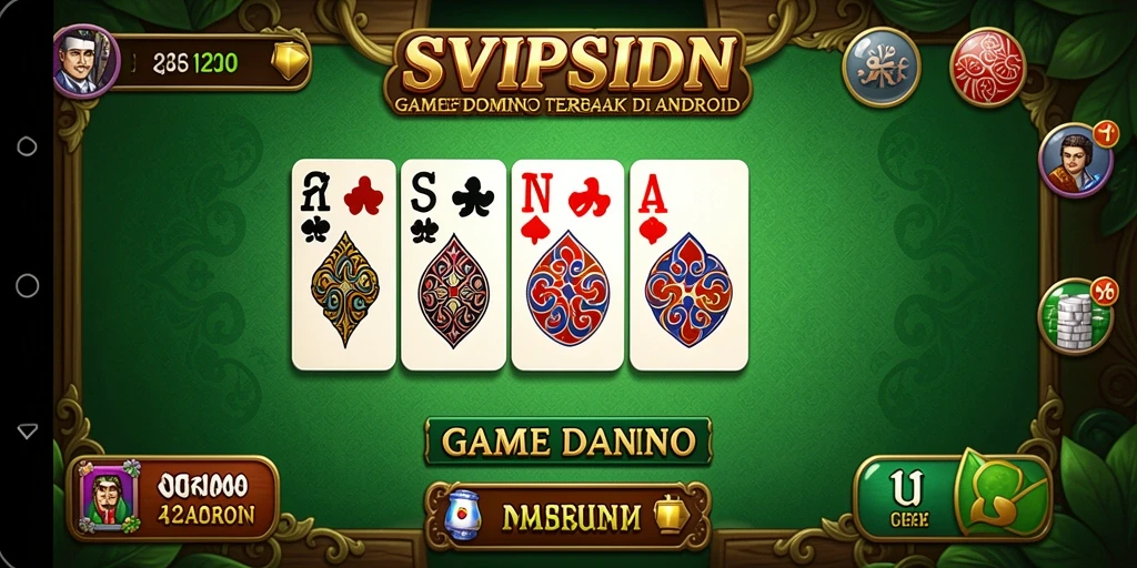 Tampilan gameplay seru dari SVIPSIDN menunjukkan interaksi antar pemain dalam permainan domino.